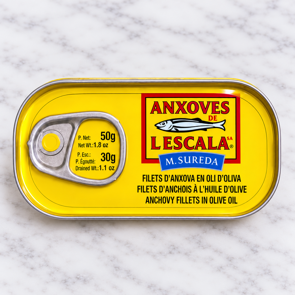 L’Escala Anchovies in Olive Oil