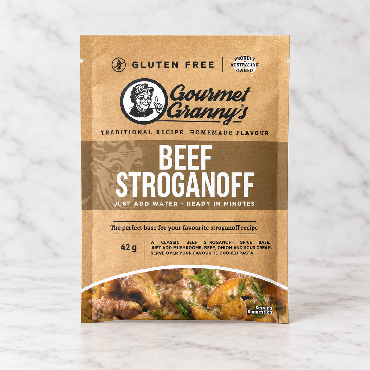Gourmet Granny's Beef Stroganoff