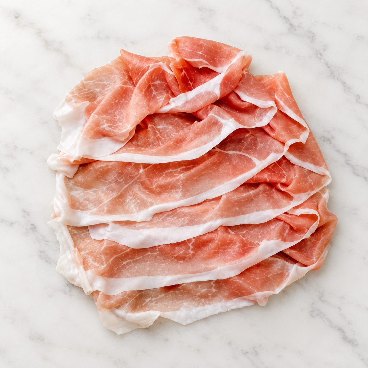 Sliced San Daniele Prosciutto