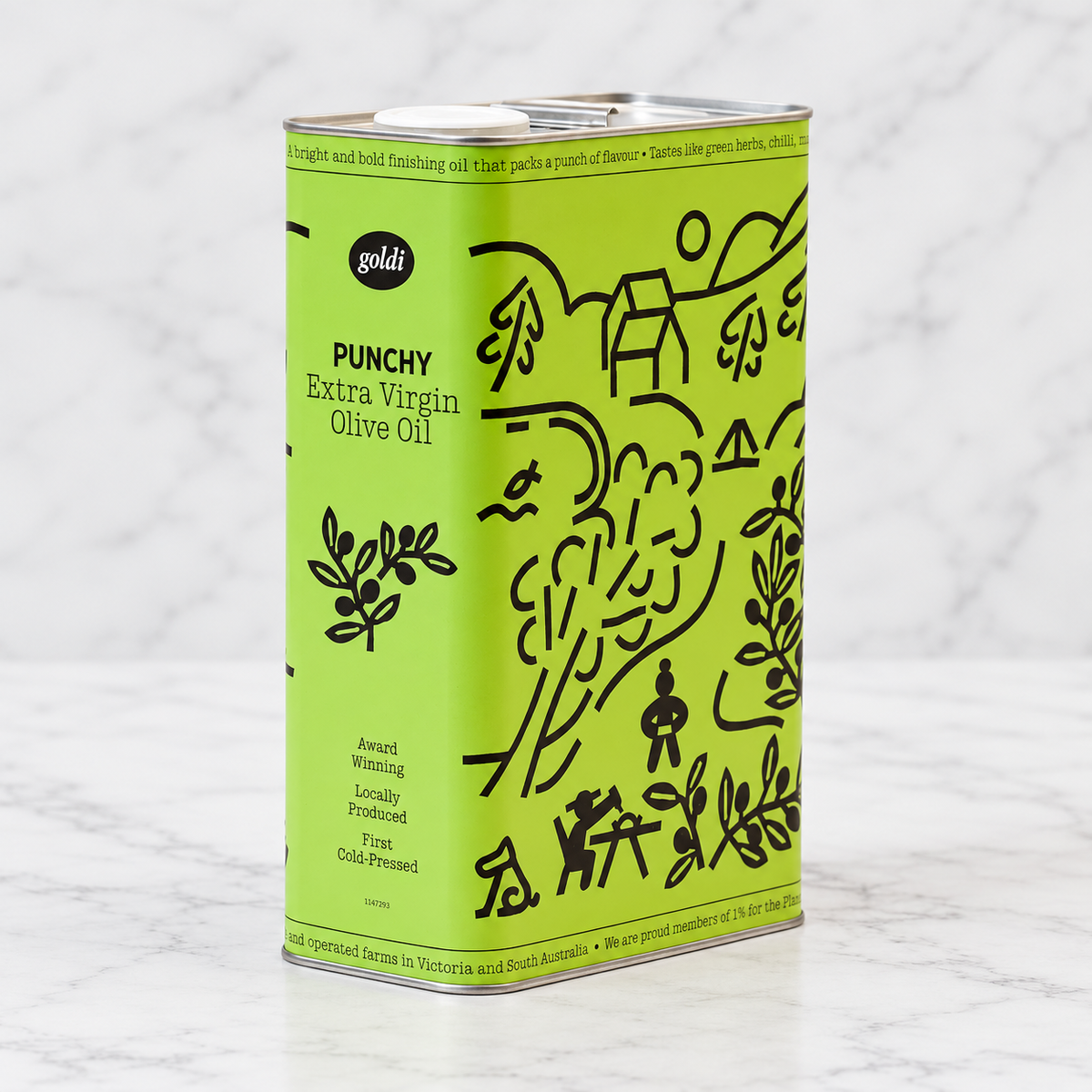 Goldi Punchy Extra Virgin Olive Oil Tin (3L)